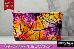 Halloween Cosmetic Bag - Tie Dye Makeup Bag PNG Sublimation Product Image 1