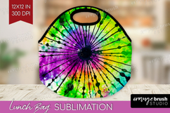 Halloween Lunch Bag - Tie Dye Lunch Bug PNG Sublimation Product Image 1