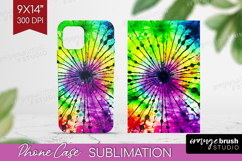 Halloween Phone Case PNG - Tie Dye Case PNG Sublimation Product Image 1