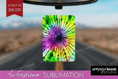 Halloween Air Freshener PNG - Tie Dye PNG Sublimation Product Image 1