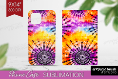 Halloween Phone Case PNG - Tie Dye Case PNG Sublimation Product Image 1