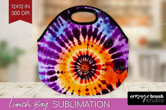 Halloween Lunch Bag - Tie Dye Lunch Bug PNG Sublimation Product Image 1