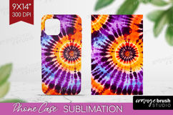 Halloween Phone Case PNG - Tie Dye Case PNG Sublimation Product Image 1