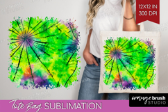 Halloween Tote Bag - Tie Dye Tote Bag PNG Sublimation Product Image 1