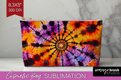 Halloween Cosmetic Bag - Tie Dye Makeup Bag PNG Sublimation Product Image 1
