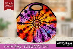 Halloween Lunch Bag - Tie Dye Lunch Bug PNG Sublimation Product Image 1