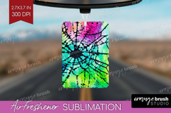 Halloween Air Freshener PNG - Tie Dye PNG Sublimation Product Image 1