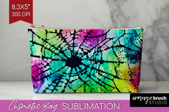 Halloween Cosmetic Bag - Tie Dye Makeup Bag PNG Sublimation Product Image 1