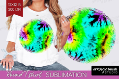 Halloween Round Tshirt Background - Tie Dye PNG Sublimation Product Image 1