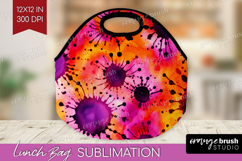 Halloween Lunch Bag - Tie Dye Lunch Bug PNG Sublimation Product Image 1