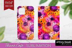 Halloween Phone Case PNG - Tie Dye Case PNG Sublimation Product Image 1