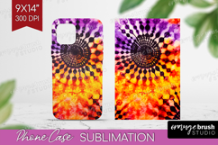 Halloween Phone Case PNG - Tie Dye Case PNG Sublimation Product Image 1