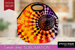 Halloween Lunch Bag - Tie Dye Lunch Bug PNG Sublimation Product Image 1