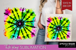 Halloween Tote Bag - Tie Dye Tote Bag PNG Sublimation Product Image 1