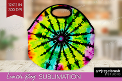 Halloween Lunch Bag - Tie Dye Lunch Bug PNG Sublimation Product Image 1