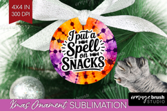 Sarcastic Halloween Quote Ornament PNG - Tie Dye PNG Product Image 1