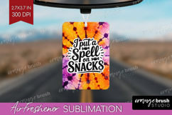 Sarcastic Halloween Quote Air Freshener PNG - Tie Dye PNG Product Image 1