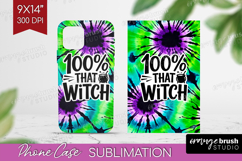 Sarcastic Halloween Quote Phone Case PNG - Tie Dye Case PNG Product Image 1