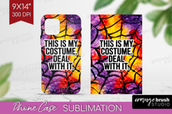 Sarcastic Halloween Quote Phone Case PNG - Tie Dye Case PNG Product Image 1