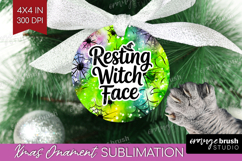 Sarcastic Halloween Quote Ornament PNG - Tie Dye PNG Product Image 1