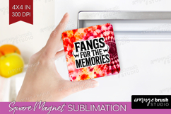 Sarcastic Halloween Quote Magnet Sublimation - Tie Dye PNG Product Image 1