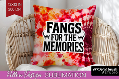 Sarcastic Halloween Quote Pillow Sublimation - Tie Dye Cover Product Image 1