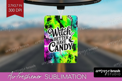 Sarcastic Halloween Quote Air Freshener PNG - Tie Dye PNG Product Image 1