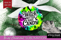 Sarcastic Halloween Quote Ornament PNG - Tie Dye PNG Product Image 1