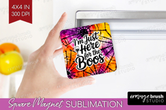 Sarcastic Halloween Quote Magnet Sublimation - Tie Dye PNG Product Image 1