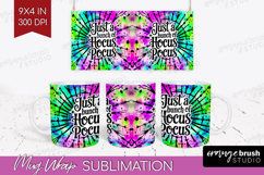 Sarcastic Halloween Quote Mug Wrap - Tie Dye Mug PNG Product Image 1