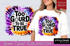Sarcastic Halloween Quote Square Tshirt Background - Tie Dye Product Image 1