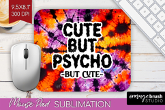 Sarcastic Halloween Quote Mouse Pad Sublimation - Tie Dye Product Image 1