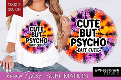 Sarcastic Halloween Quote Round Tshirt Background - Tie Dye Product Image 1