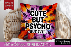 Sarcastic Halloween Quote Pillow Sublimation - Tie Dye Cover Product Image 1