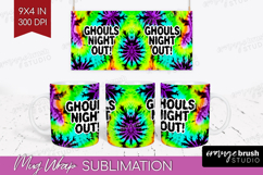 Sarcastic Halloween Quote Mug Wrap - Tie Dye Mug PNG Product Image 1