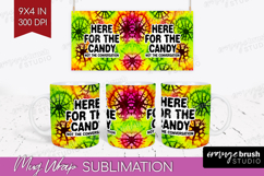 Sarcastic Halloween Quote Mug Wrap - Tie Dye Mug PNG Product Image 1