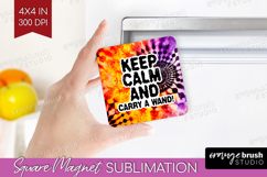 Sarcastic Halloween Quote Magnet Sublimation - Tie Dye PNG Product Image 1