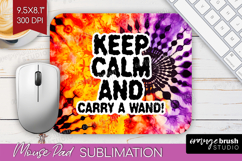 Sarcastic Halloween Quote Mouse Pad Sublimation - Tie Dye Product Image 1
