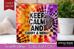 Sarcastic Halloween Quote Tumbler Wrap - Tie Dye Tumbler PNG Product Image 1