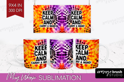 Sarcastic Halloween Quote Mug Wrap - Tie Dye Mug PNG Product Image 1