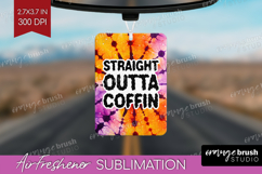 Sarcastic Halloween Quote Air Freshener PNG - Tie Dye PNG Product Image 1