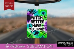 Sarcastic Halloween Quote Air Freshener PNG - Tie Dye PNG Product Image 1