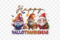Happy Hallothanksmas Gnome Sublimation Product Image 3