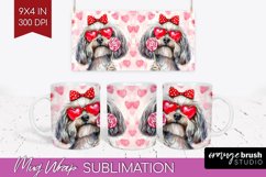 Havanese Valentine Mug Wrap Valentines Day Mug PNG Product Image 1