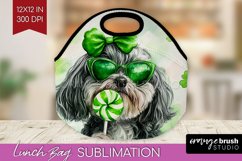 Havanese St. Patricks Day Dog Lunch Bag Dog Lunch Bug PNG Product Image 1