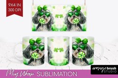 Havanese St. Patricks Day Dog Mug Wrap Dog Mug PNG Product Image 1
