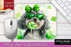 Havanese St. Patricks Day Dog Mouse Pad Sublimation Dog Product Image 1