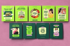 Healthy Food Instagram Carousel &amp; Canva Template Product Image 2