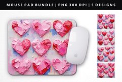 Heart Mouse Pad Design | Mouse Pad Sublimation PNG Product Image 1