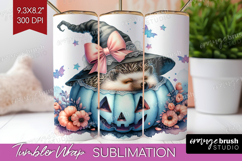 Hedgehog Halloween Tumbler Wrap Coquette Tumbler PNG Product Image 1